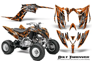 YAMAHA RAPTOR 700 2013-2021 GRAPHICS KIT CREATORX DECALS BOLT THROWER ORANGE - Picture 1 of 1