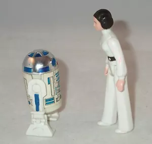 Vintage 1977 Star Wars Solid Dome R2D2 & Prinzessin Leia Figuren - Hongkong GMFGI - Bild 1 von 24