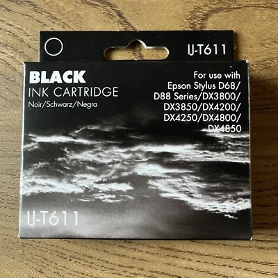 Epson Black Ink IJ-T611 Cartridge - D68 / 88 DX3800 / 50 DX4200 / 50 DX4800 / 50 - Image 1 of 3