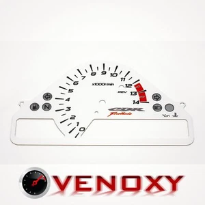 Honda CBR 1000 RR 2006-2007 v.1 Aftermarket Instrument Cluster White Face Gauges - Bild 1 von 1