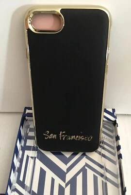 Rebecca Minkoff Phone Case for Apple® iPhone® 7 " San Francisco" Black Leather   - Image 1 of 4