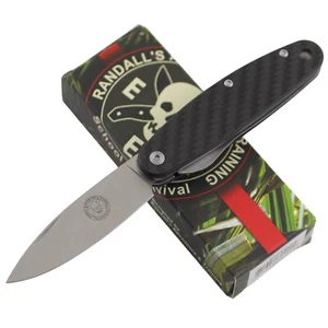Esee Churp Linerlock Pocket Knife Black Carbon Fiber Handle D2 Tool Steel Blade - Picture 1 of 2