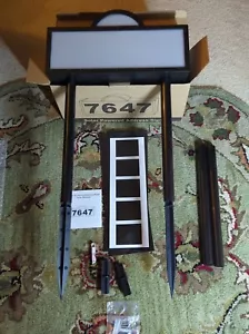 2 Colors Solar LED Address Sign Light+Stake Lamp House Numbers Home Street Yard - Picture 1 of 12