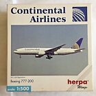 Herpa 1/500 - 506489 CONTINENTAL Airlines Boeing 777-200 mit Registration - NEUF