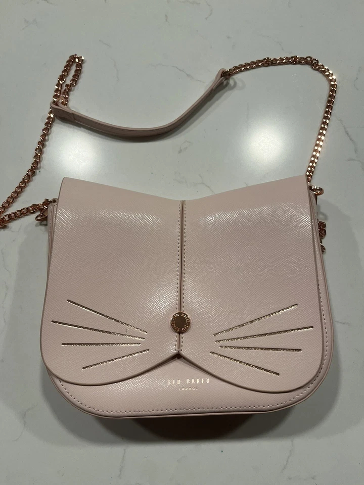Ted Baker розовый кот цепочка через плечо сумочка сумка - Изображение 1 из 4