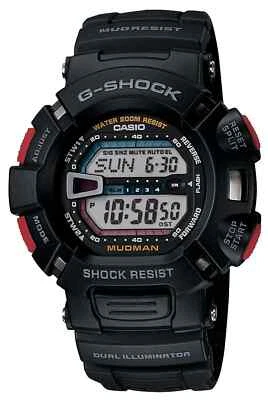 CASIO G-9000-1V MUDMAN G-SHOCK Black Resin Digital Chrono 200M Sport Watch $120 - Image 1 of 3