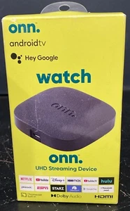 onn. Android TV UHD Streaming - Black (A2) - Picture 1 of 3