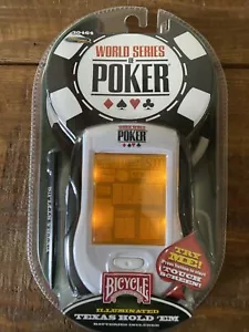 Bicycle World Series of Poker Handheld Game Texas Hold Em Touch Screen New! - Picture 1 of 3