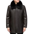Down Jacket Men's Genuine Leather Mid-Length Removable Liner Fox Collar Overcoat