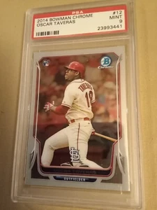 2014 Bowman Chrome Oscar Taveras #12 Graded PSA 9 Rookie baseball card - Picture 1 of 2