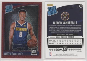 2018 Panini Donruss Optic Rated Choice Red Prizm /88 Jarred Vanderbilt Rookie RC