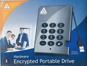 Apricom Aegis Padlock hardware encrypted portable drive 500gb new A25-PL256-500 - Picture 1 of 5