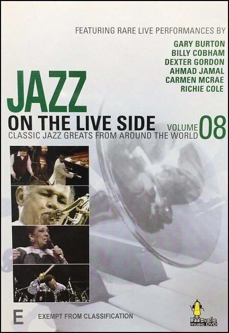 JAZZ on the LIVE Side (Vol. 8) Gary BURTON Billy COBHAM Dexter GORDON Music DVD Foto 1 de 1
