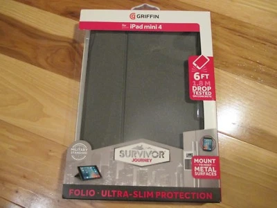 Griffin Survivor Journey Folio Ultra Slim Protection Case For iPad Mini 4 New!!! - Image 1 of 2