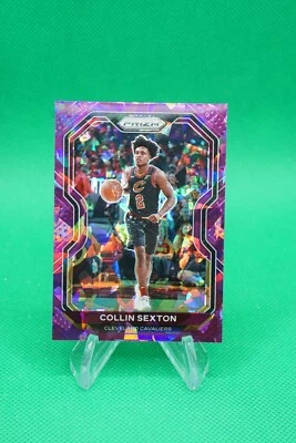2020-21 Prizm Base Prizms Purple Ice SP /175 #225 Collin Sexton R6220J - Image 1 of 2