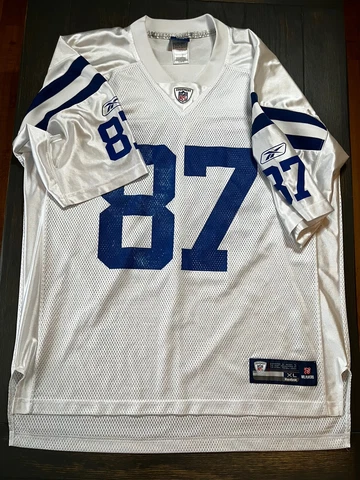 VTG Reebok Mens XL Fits XXL Jersey NFL Indianapolis Colts Reggie Wayne Y2K Cover