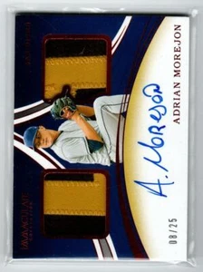 2020 Rookie Dual Memorabilia Signatures Red #3 Adrian Morejon \25 (ref 152474) - Picture 1 of 1