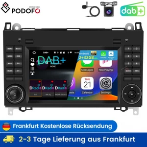 DAB+ Kam GPS Navi Autoradio Für Mercedes Benz B A Klasse W245 W169 Sprinter W906 - Bild 1 von 24