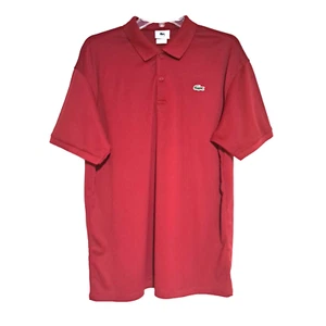 VTG LaCoste Red Polo Shirt Cotton Sze 8 XL Men Classic Fit Made in France Preppy - Picture 1 of 8