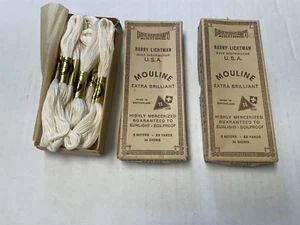 VTG EMBROIDERY THREAD..SWITZERLAND..LITCHMAN.MOULINE..2 BOXES.27 SKIENS TOTAL - Picture 1 of 1