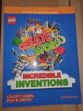 Sainsburys Lego Create The World / Incredible Inventions / collectors album 2018