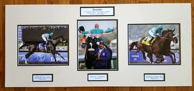 Copa de Criadores Zenyatta Conmemorativa Enmarañada y Firmada Mike Smith Foto 1 de 4