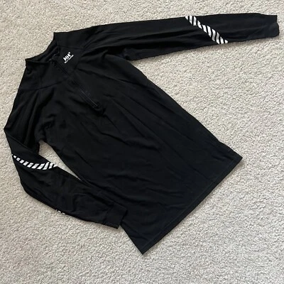 Camisa Helly Hansen Base Manga Larga Esquí Activo Rayas Negra Para Hombre Talla M 1/4 Cremallera Foto 1 de 4