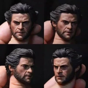 Escultura de cabeza fuerte para hombre 1:6 tío lobo versión juvenil escultura de cabeza - Imagen 1 de 2