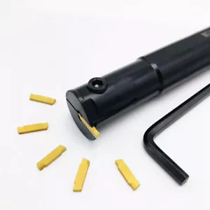 1 x 25 mm MGIVR3125-2 CNC interner Nuthalter Werkzeug & 10 x 2 mm Einsätze - Bild 1 von 2