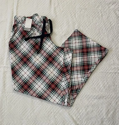 Sleep by Cacique женщин пижамы хлопок брюки размер 12L красный зеленый Рождество новый с Ярлыками - Изображение 1 из 4