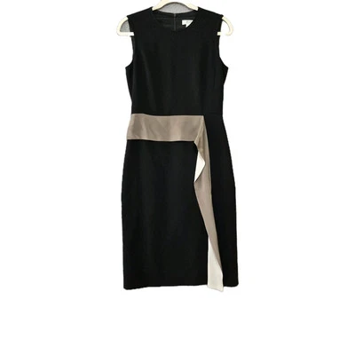 Vestido Max Mara Para Mujer Hecho en Italia Etere Midi Sin Mangas Negro 6 Foto 1 de 4