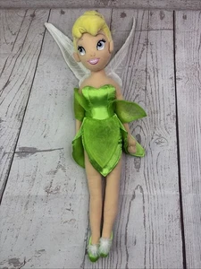 Tinkerbell Disney Store Plush Stuffed Doll Toy Peter Pan Fairy 21” Green Dress - Picture 1 of 11