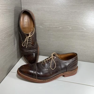 Allen Edmonds Strandmok braun Leder Kappe Zehe Oxford Dainite Sohle Schuhe 10,5 D - Bild 1 von 11