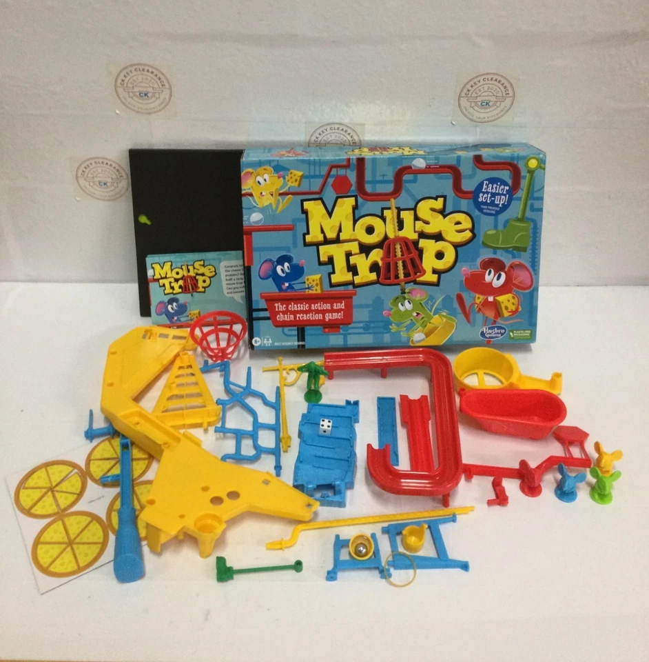 Hasbro Gaming Mouse Trap Board Game for Kids Ages 6 and Up TATTY BOX - Image 1 of 2