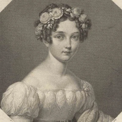 Porträt Elisabeth Ludovika von Bayern Kronprinzessin Preußen Kupferstich um 1825 - Bild 1 von 4