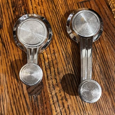 1962-1967 GM Chevrolet OEM Window And Vent Handle Cranks Set Chrome Vintage - Изображение 1 из 4