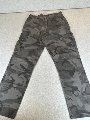Camo Pants Mens 34x32 Legacy Cargo Relaxed Baggy Military Workwear Y2K Grunge - Image 1 of 4