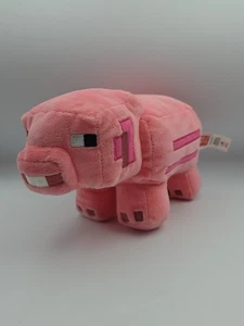 Minecraft Pig Plush Pink Mojang Mattel Stuffed Animal Soft Toy 10" Free Shipping - Picture 1 of 5