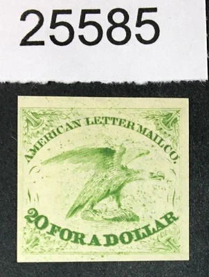 MOMEN: US # 1 AMERICAN LETTER MAIL TRIAL COLOR PROOF ON INDIA CAT. $ LOT #25585 - Image 1 of 2