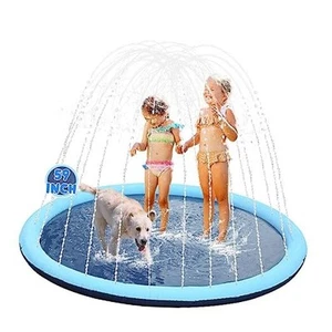 Non-Slip Kids Splash Pad Inflatable Toddler Splash Pad Thicken Water 59 Inch - Picture 1 of 8