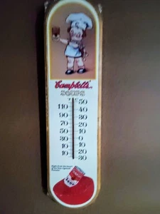Vintage Campbell's Soup Thermometer Sign Advertising Decorative Colorful - Picture 1 of 5