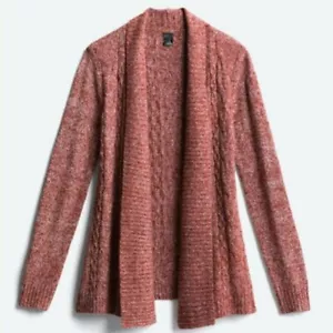 MADISON LILLY Taglia X-Small Nuovo con etichette Serra Cable Knit Cardigan Stitch Fix Maglione - Foto 1 di 10