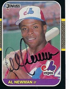 AL NEWMAN SIGNED 1987 DONRUSS #426 - MONTREAL EXPOS - Picture 1 of 1