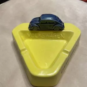 Volkswagen Beetle Ashtray Rare Camp Style Accessory Collector's Item Japan - Picture 1 of 6