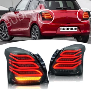 LED Tail Lights For 2017-2023 Suzuki Swift Sport SZ5 Smoke Lens Sequential - Picture 1 of 9