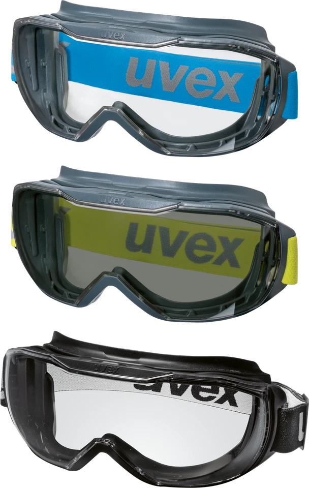 uvex megasonic Occhiali per la visione completa - Occhiali protettivi sopraocchiali per portatori di occhiali