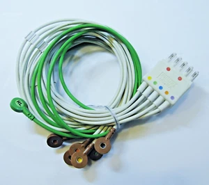 Philips M3527A Snap ECG Cable Set, 7 Lead, for MRx, Recertified - Picture 1 of 5
