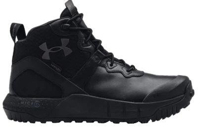 UNDER ARMOUR WOMENS BOOTS BLACK TACTICAL UA W MG VALSETZ MID LTHR WP 3024335-001 - Image 1 of 3