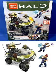 New WARTHOG RALLY Mega Bloks Construx HALO GNB25 - 4 Poseable Figures - 2 in 1 - Picture 1 of 8