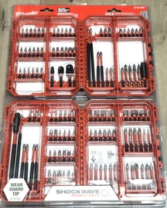 Juego de brocas de controlador de impacto de ondas de choque Milwaukee 124 piezas diseñado para paquete #48-32-4034 - Imagen 1 de 3